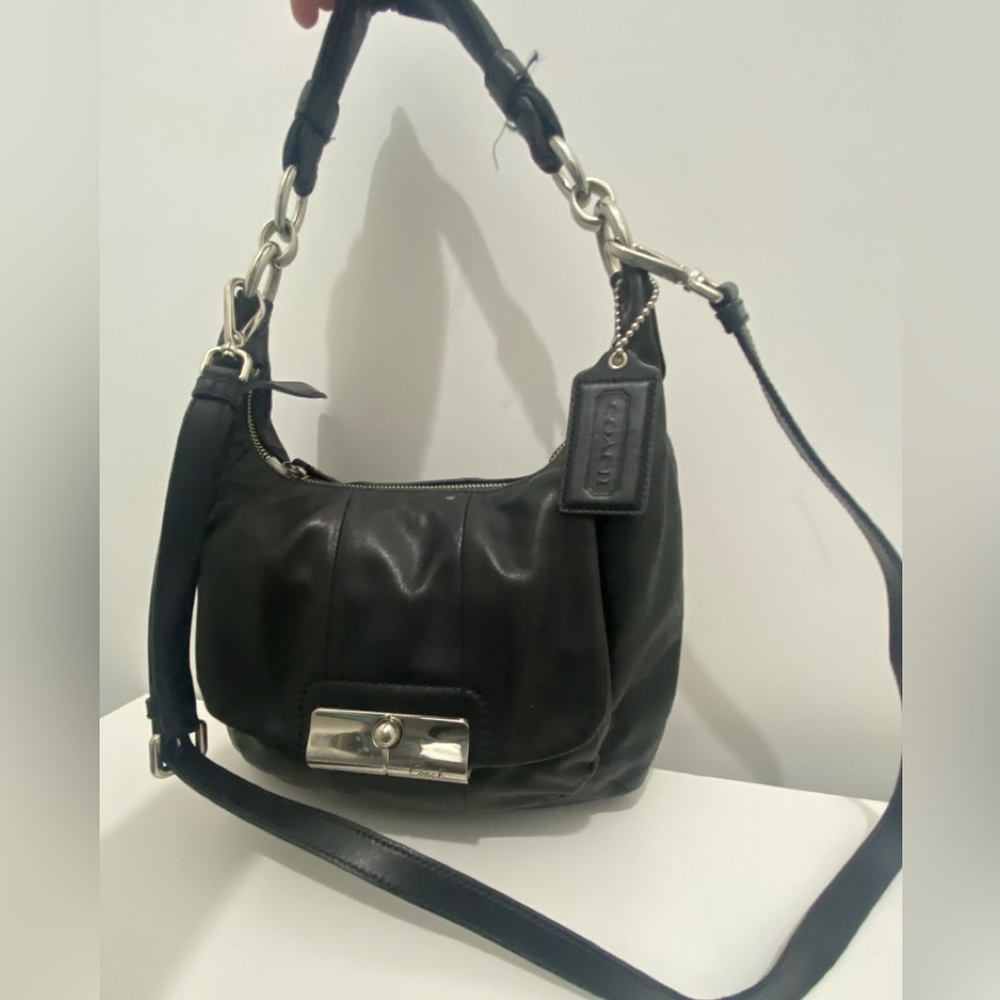 Coach Kristin black hobo shoulder bag